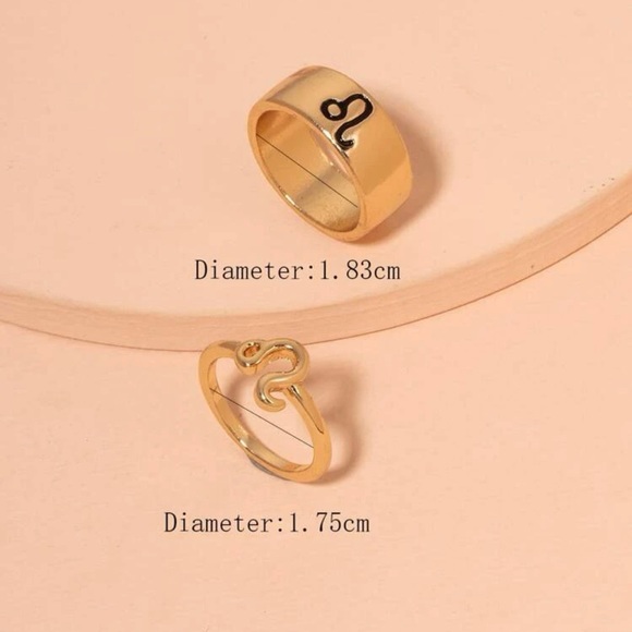 Bran New Leo ♌️ 2PCS Rings - Picture 3 of 8